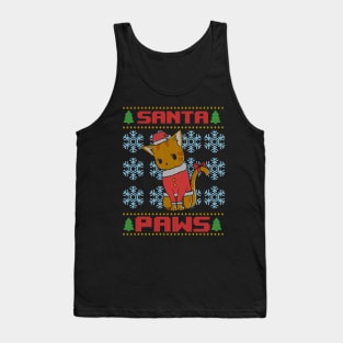 Santa Paws Ugly Christmas Sweater Tank Top
